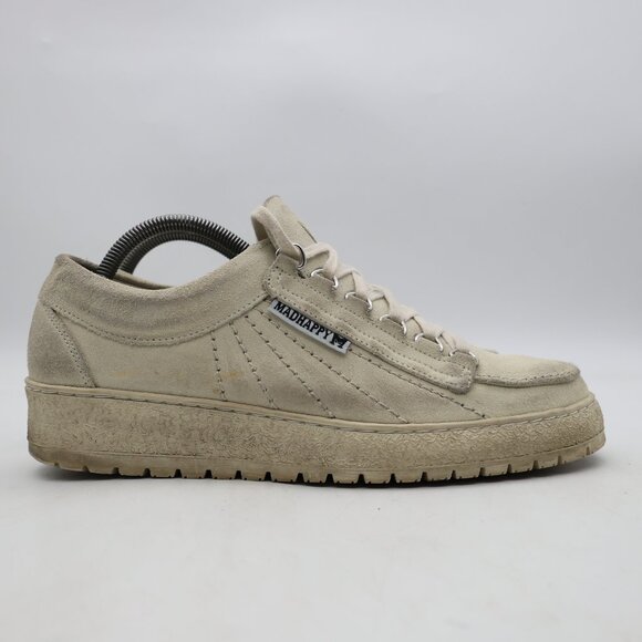 Mephisto Rainbow Reckless Men's Size 8 Off White Suede Sneakers Shoes - Picture 1 of 12